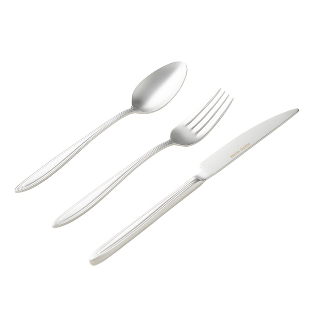  ESSEN 18 PARÇA TATLI ÇATAL KAŞIK BIÇAK SETİ MAT GÜMÜŞ