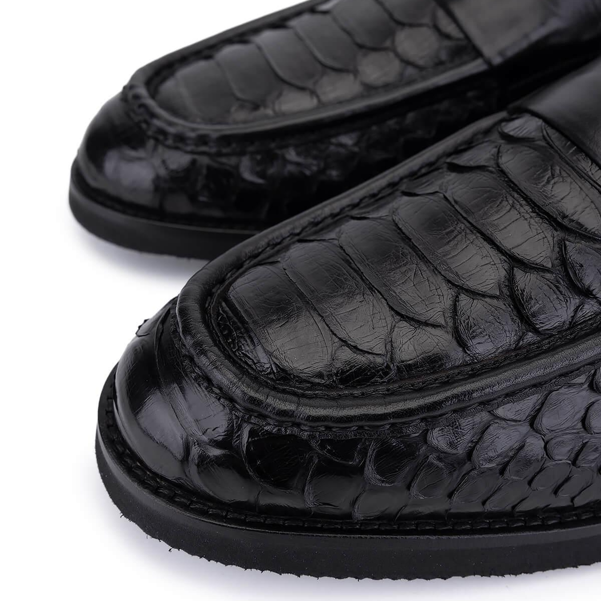 Tamer Tanca Erkek Hakiki Deri Siyah Loafer Ayakkabı