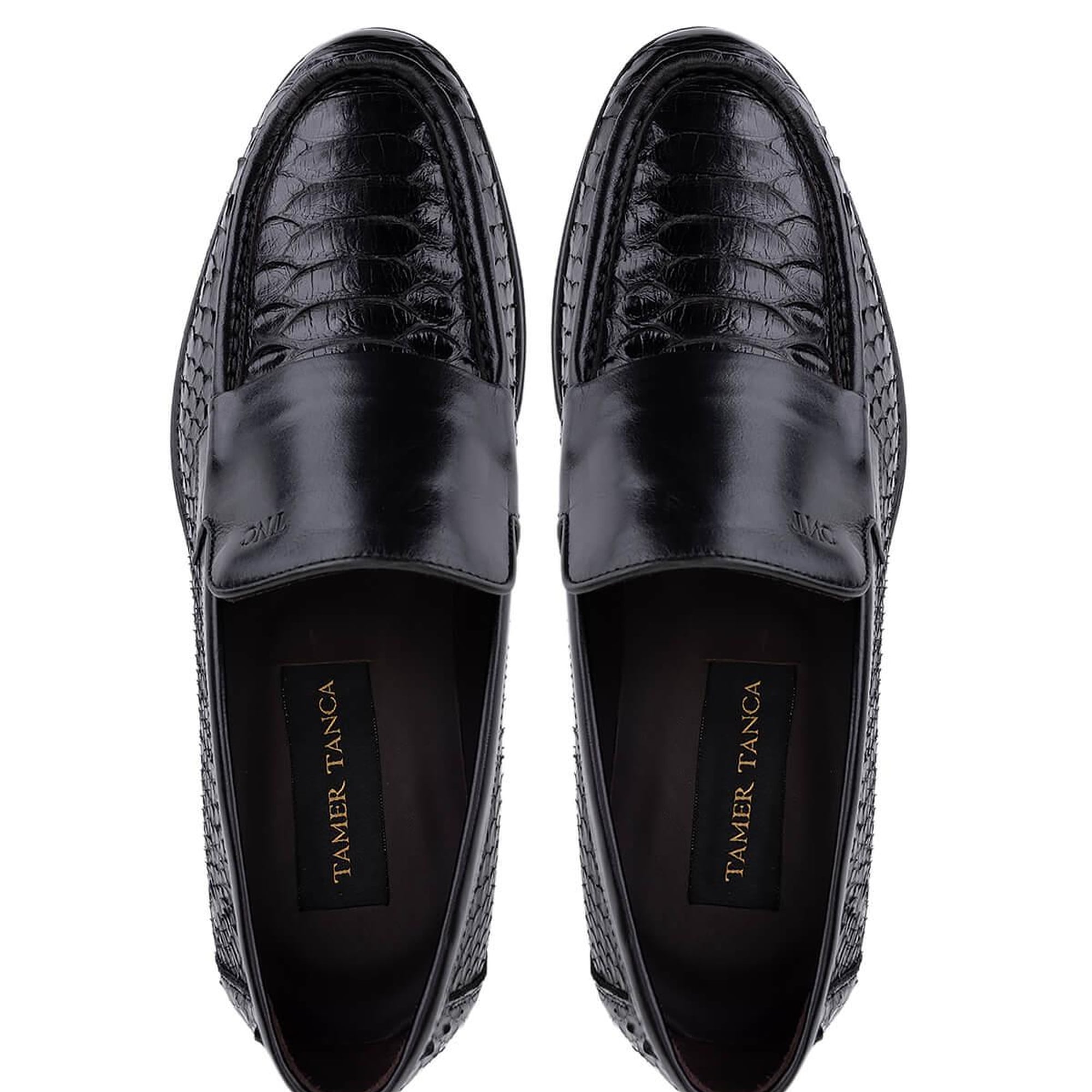 Tamer Tanca Erkek Hakiki Deri Siyah Loafer Ayakkabı