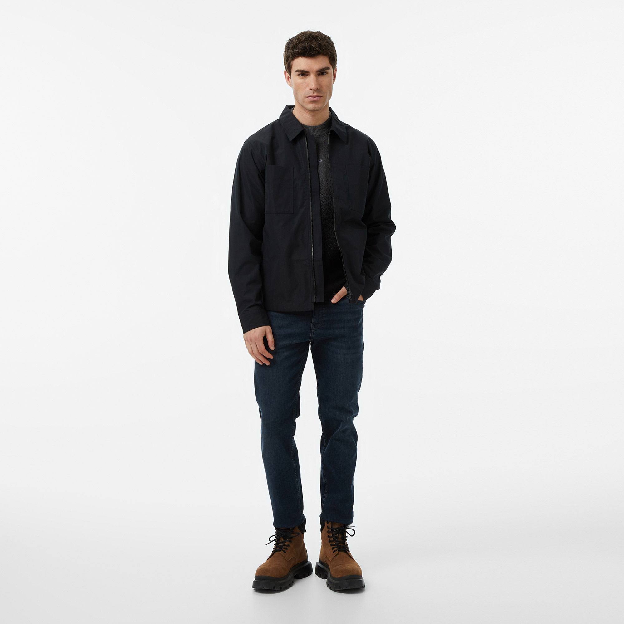 Hugo Evalom Erkek Siyah Gömlek