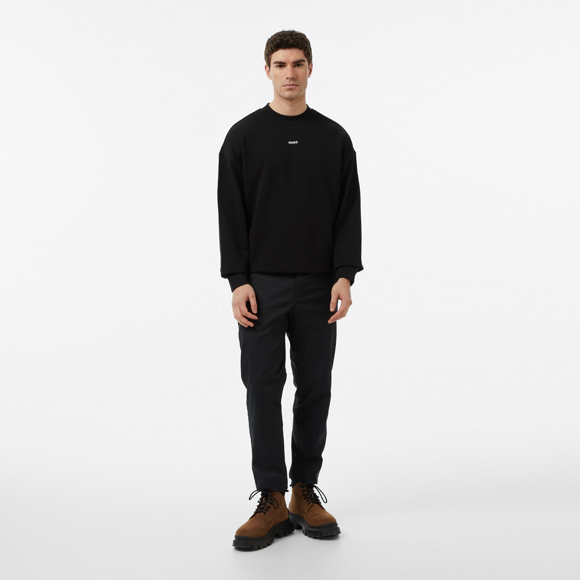 Hugo Dapocrew Erkek Siyah Sweatshirt