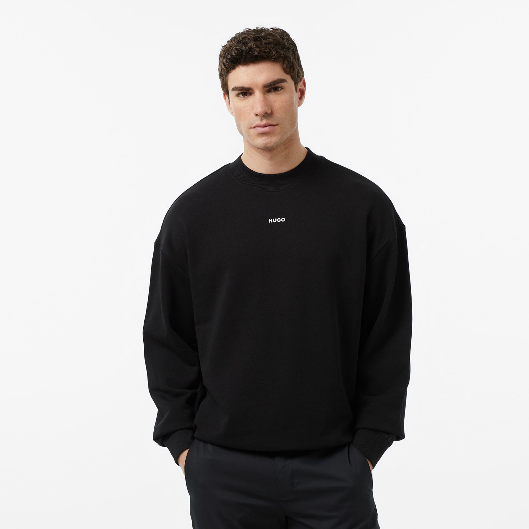  Hugo Dapocrew Erkek Siyah Sweatshirt