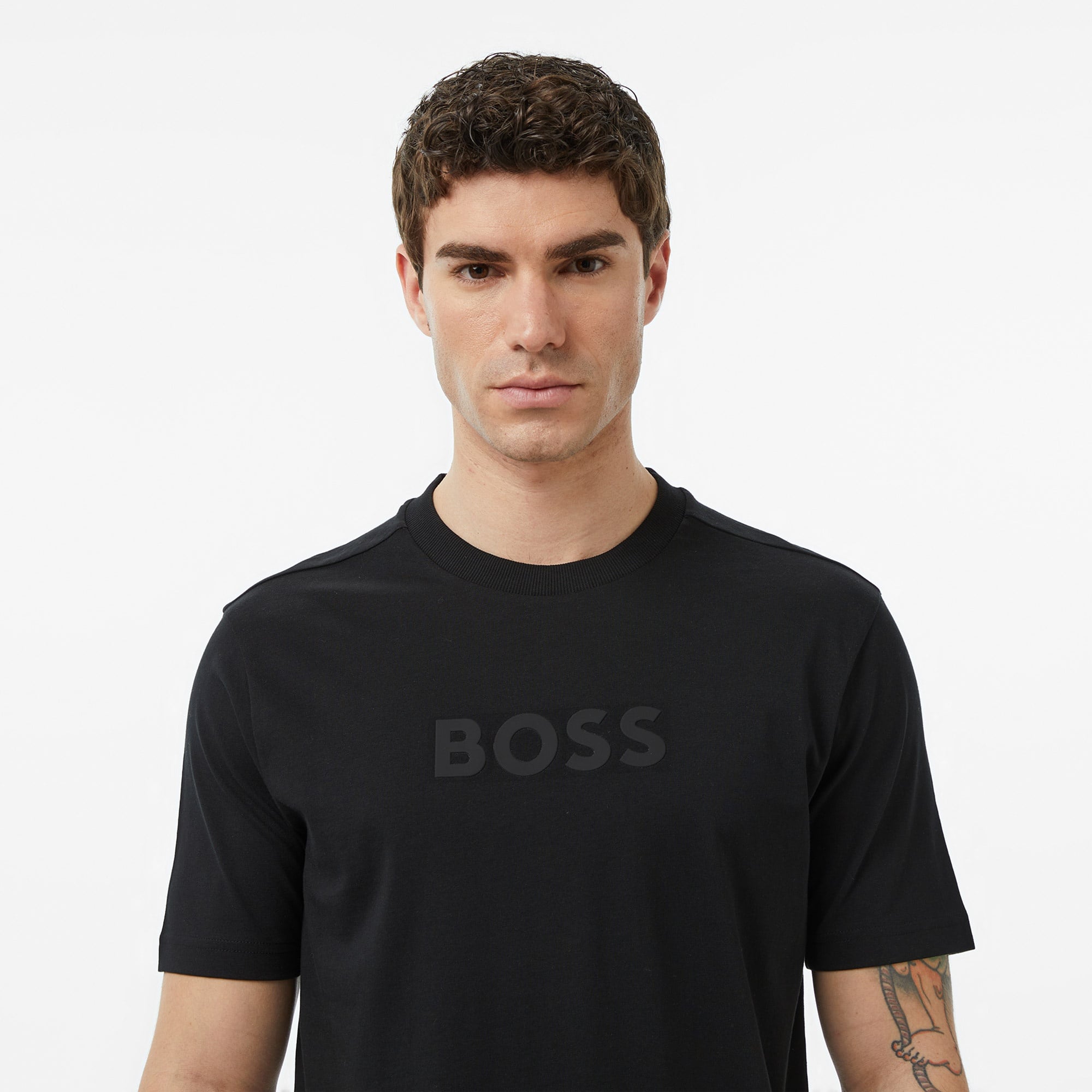 Boss TS Logo Erkek Siyah T-Shirt