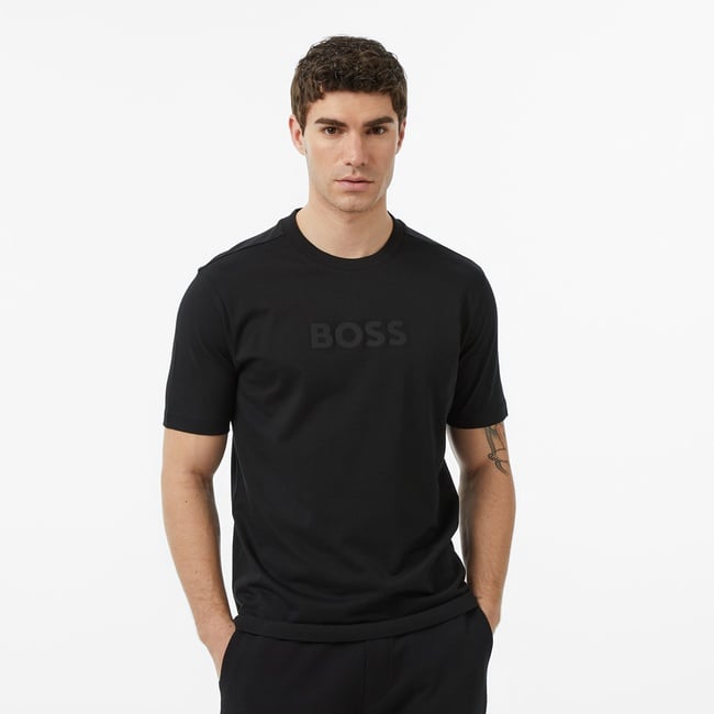  Boss TS Logo Erkek Siyah T-Shirt
