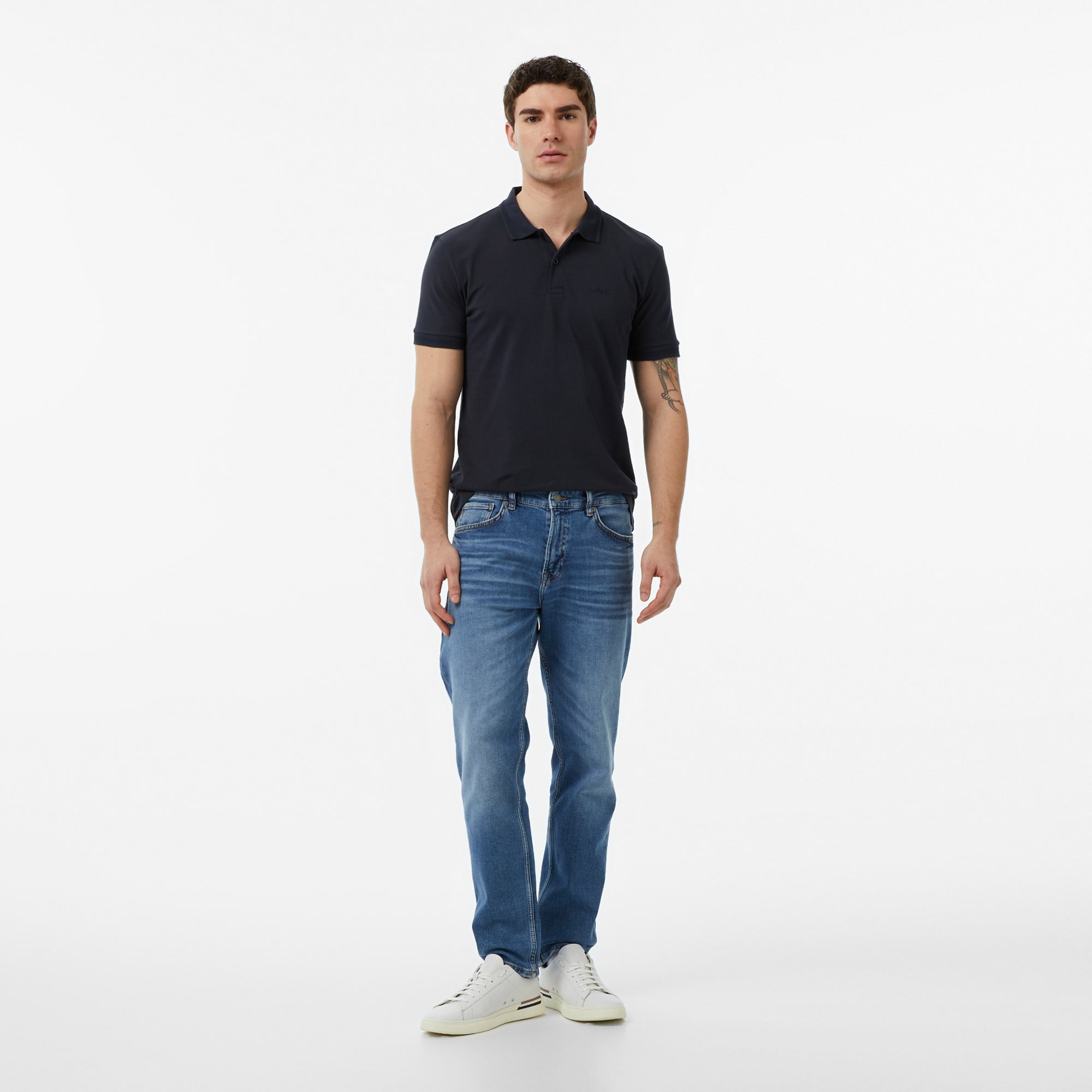 Boss Pio Erkek Lacivert Polo