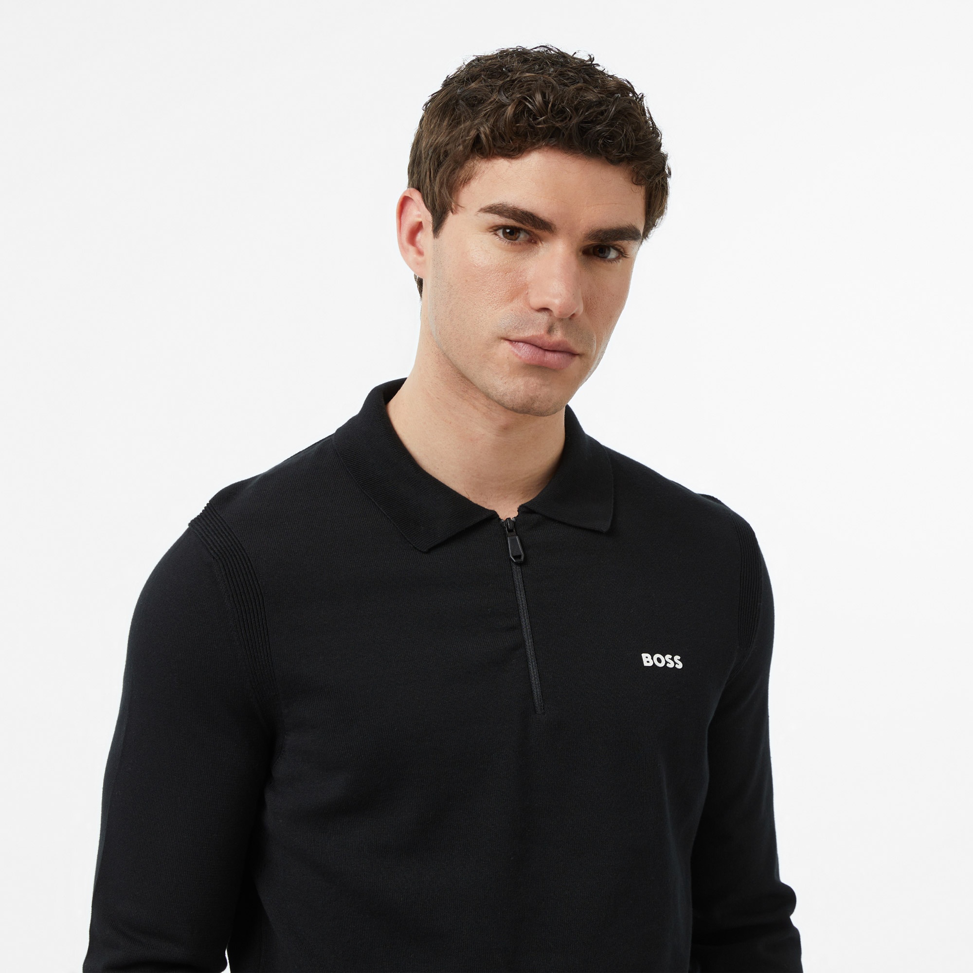 Boss Ever-X Erkek Siyah Kazak