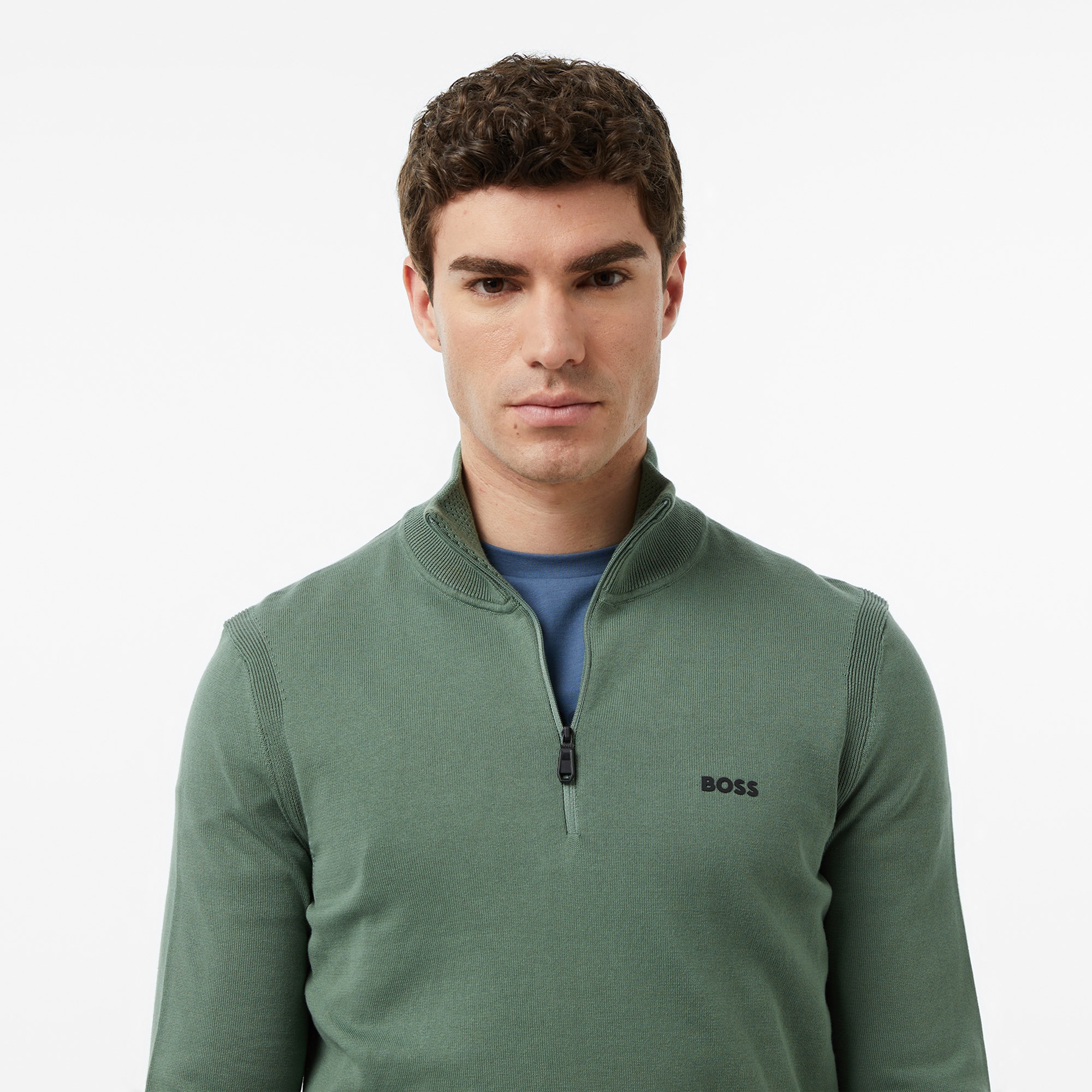 Boss Ever-X Erkek Yeşil Kazak