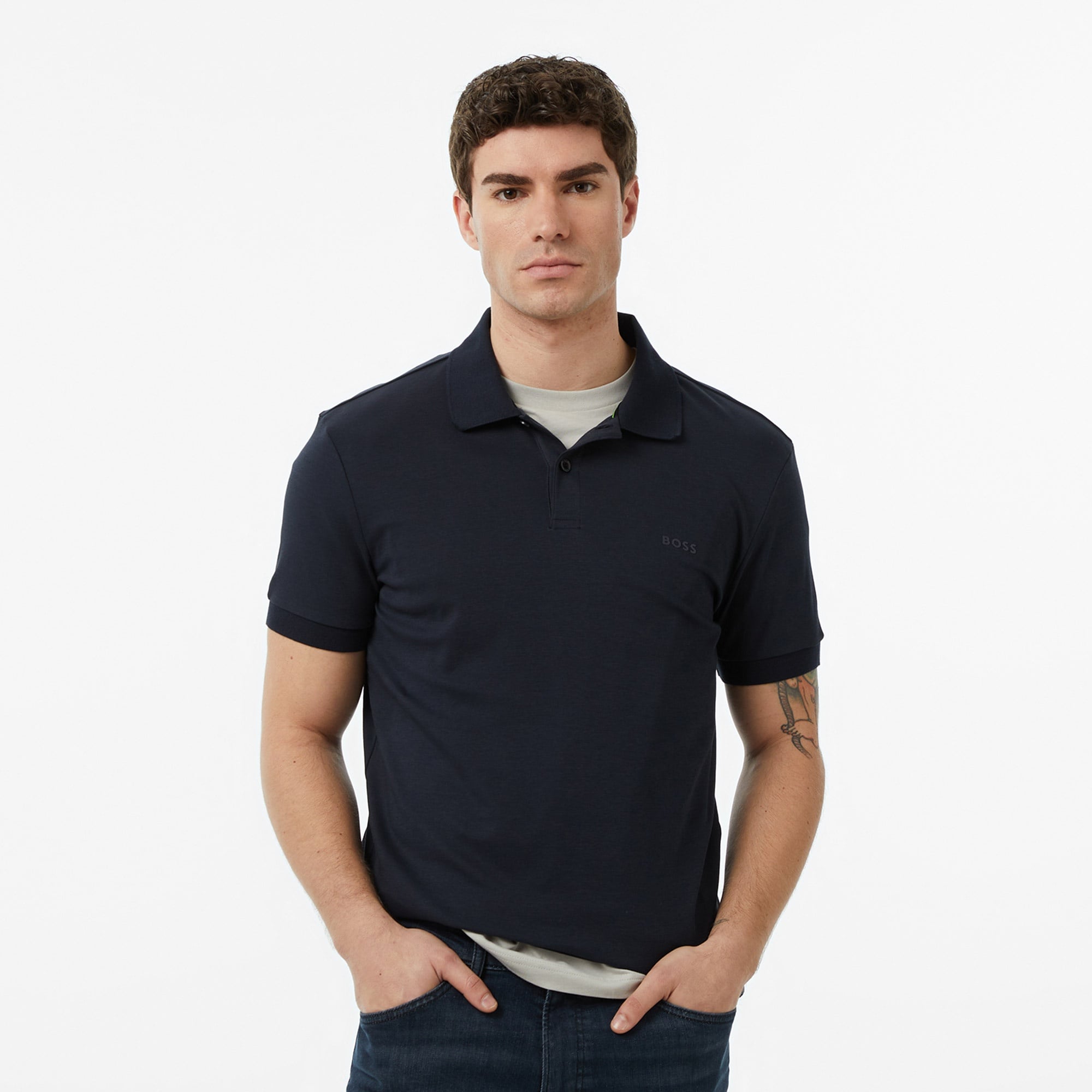 Boss Pio 2 Erkek Lacivert Polo