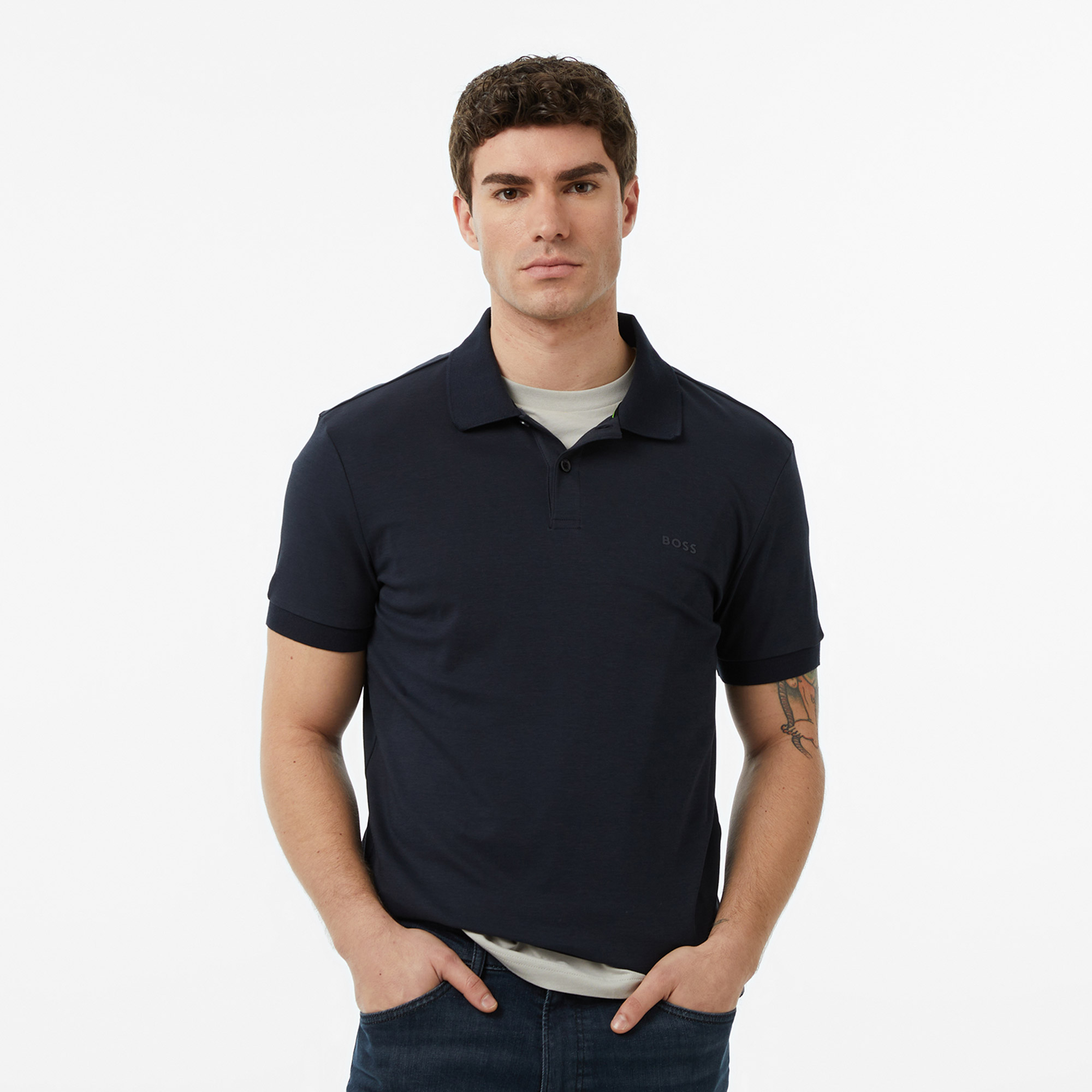  Boss Pio 2 Erkek Lacivert Polo