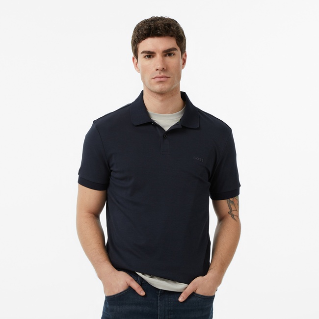  Boss Pio 2 Erkek Lacivert Polo