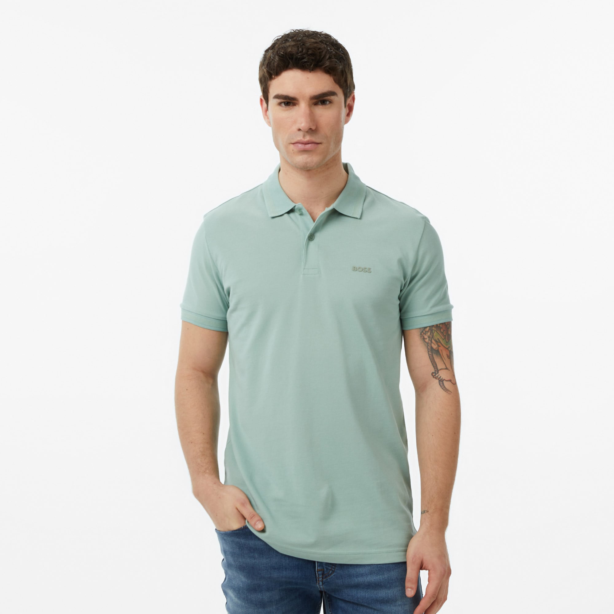  Boss Pio Erkek Yeşil Polo