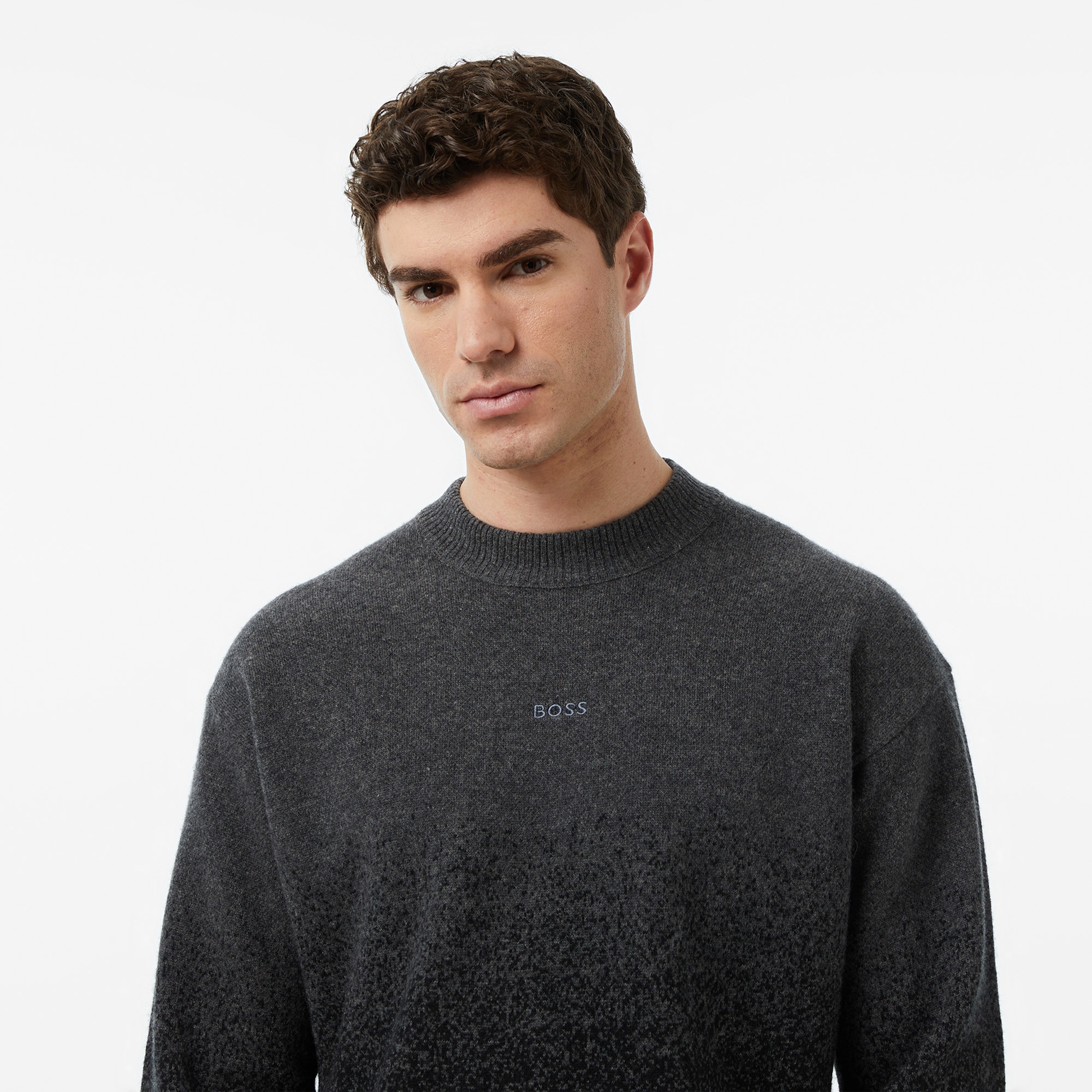 Boss Kalbrush Erkek Siyah Kazak