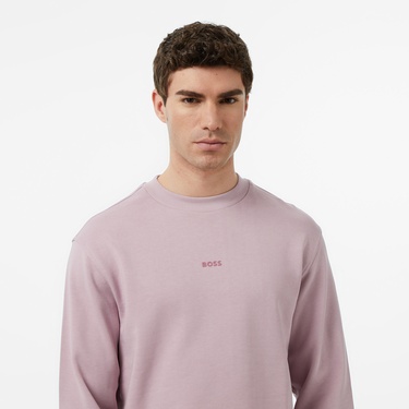  Boss WeSmall Erkek Lila Sweatshirt