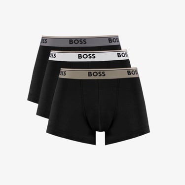  Boss Trunk Power 3'lü Erkek Siyah Boxer