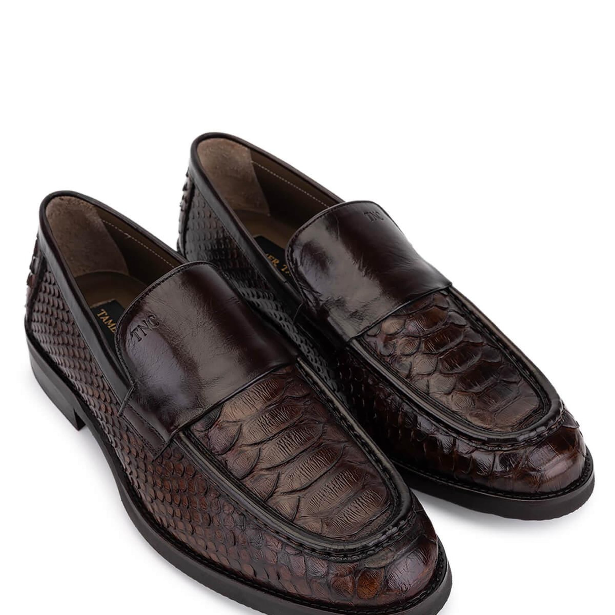 Tamer Tanca Erkek Hakiki Deri Kahverengi Loafer Ayakkabı