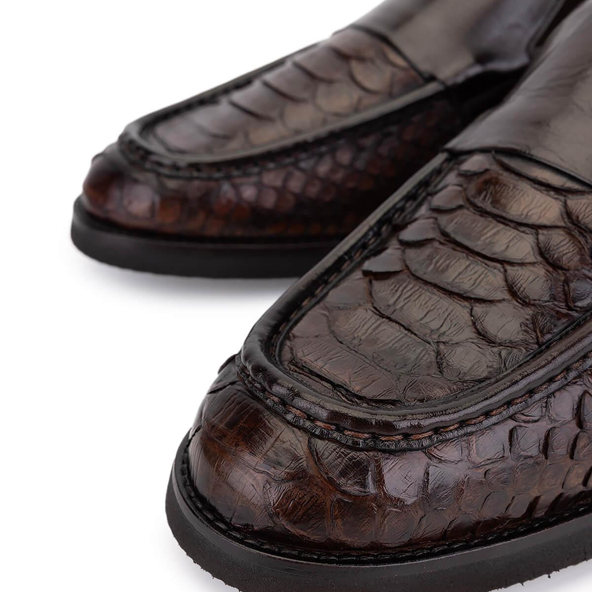 Tamer Tanca Erkek Hakiki Deri Kahverengi Loafer Ayakkabı