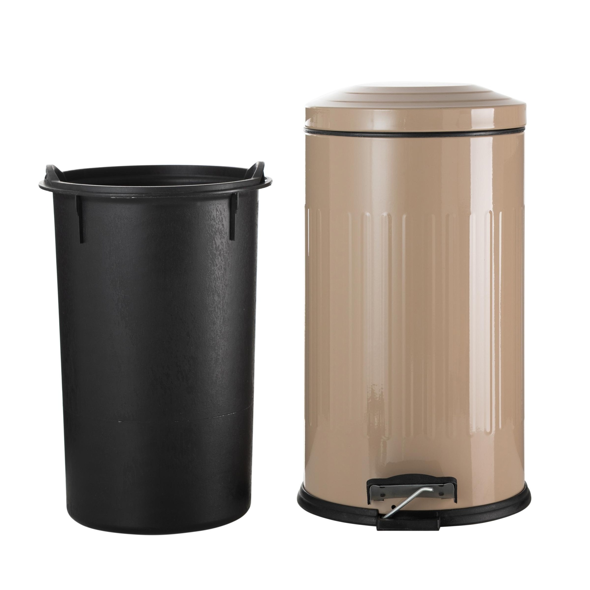 16LT PEDALLI VINTAGE ÇÖP KOVASI BEJ