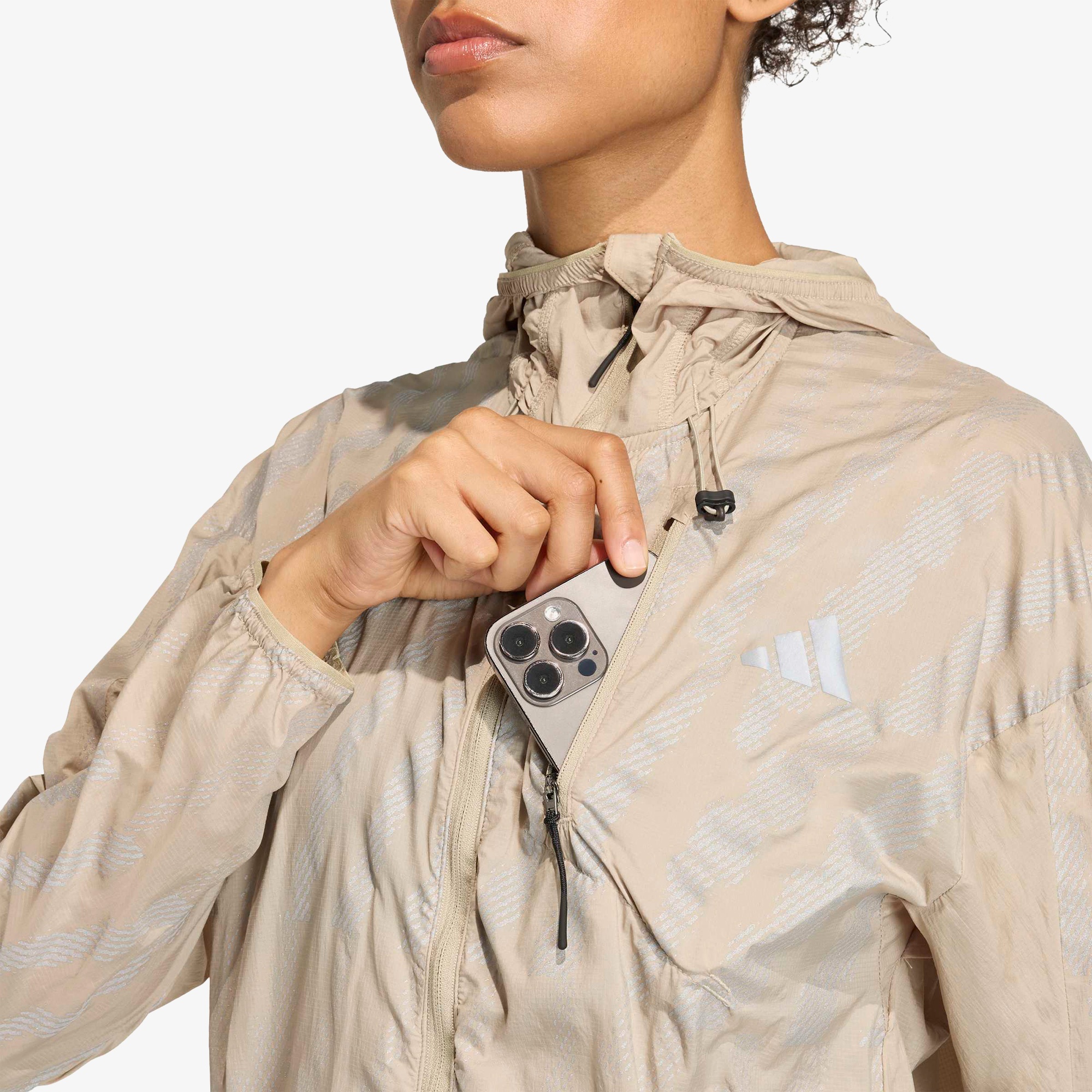 adidas Adi365 Running Reflective Kadın Kahverengi Koşu Rüzgarlık