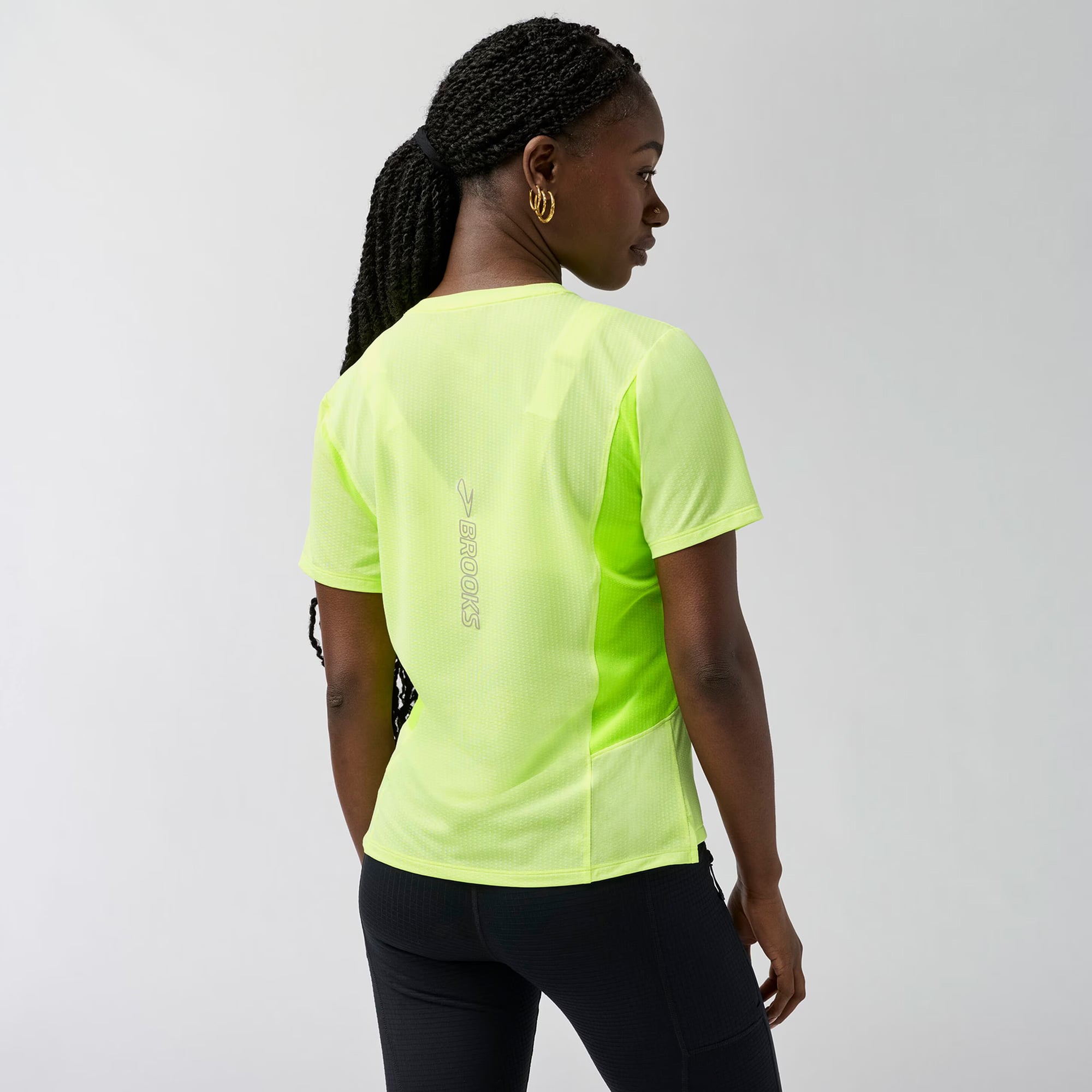 Brooks High Point Sleeve 2.0 Kadın Sarı T-Shirt