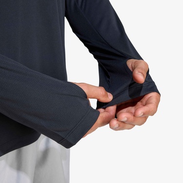  adidas Adi365 Running Essentials Erkek Siyah Koşu Sweatshirt