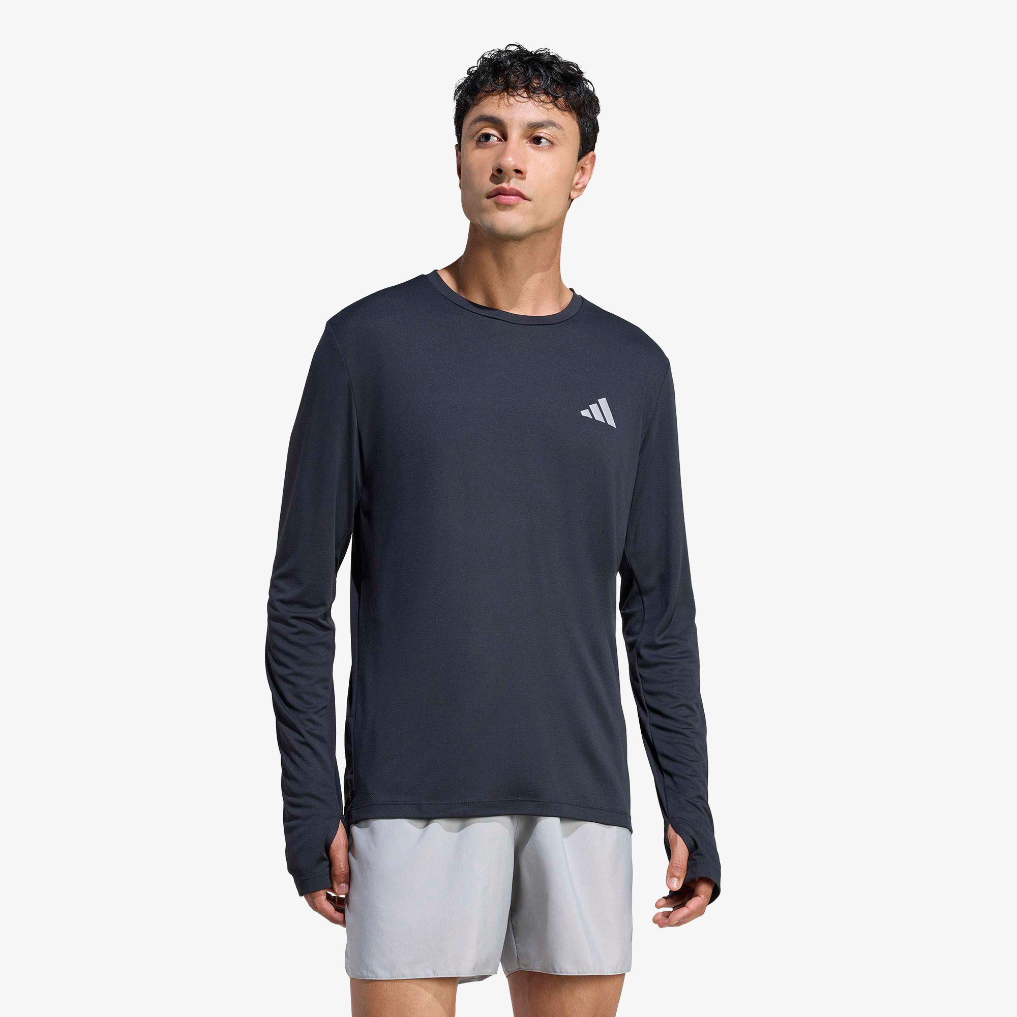  adidas Adi365 Running Essentials Erkek Siyah Koşu Sweatshirt