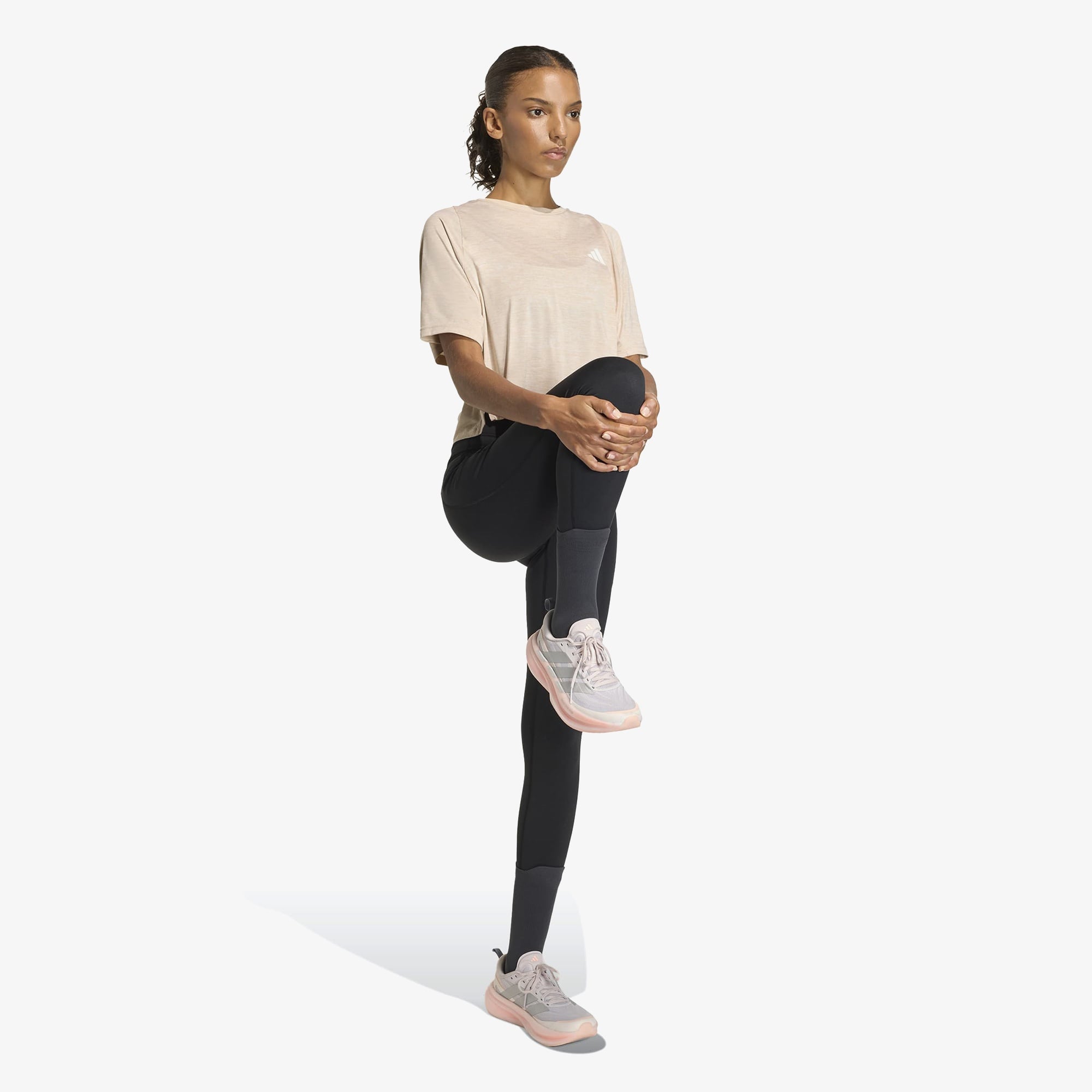 adidas Adi365 Soft Touch Kadın Bej Koşu T-Shirt