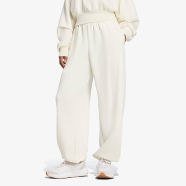  adidas Soft Lux Loose Kadın Beyaz Antrenman Eşofman Altı