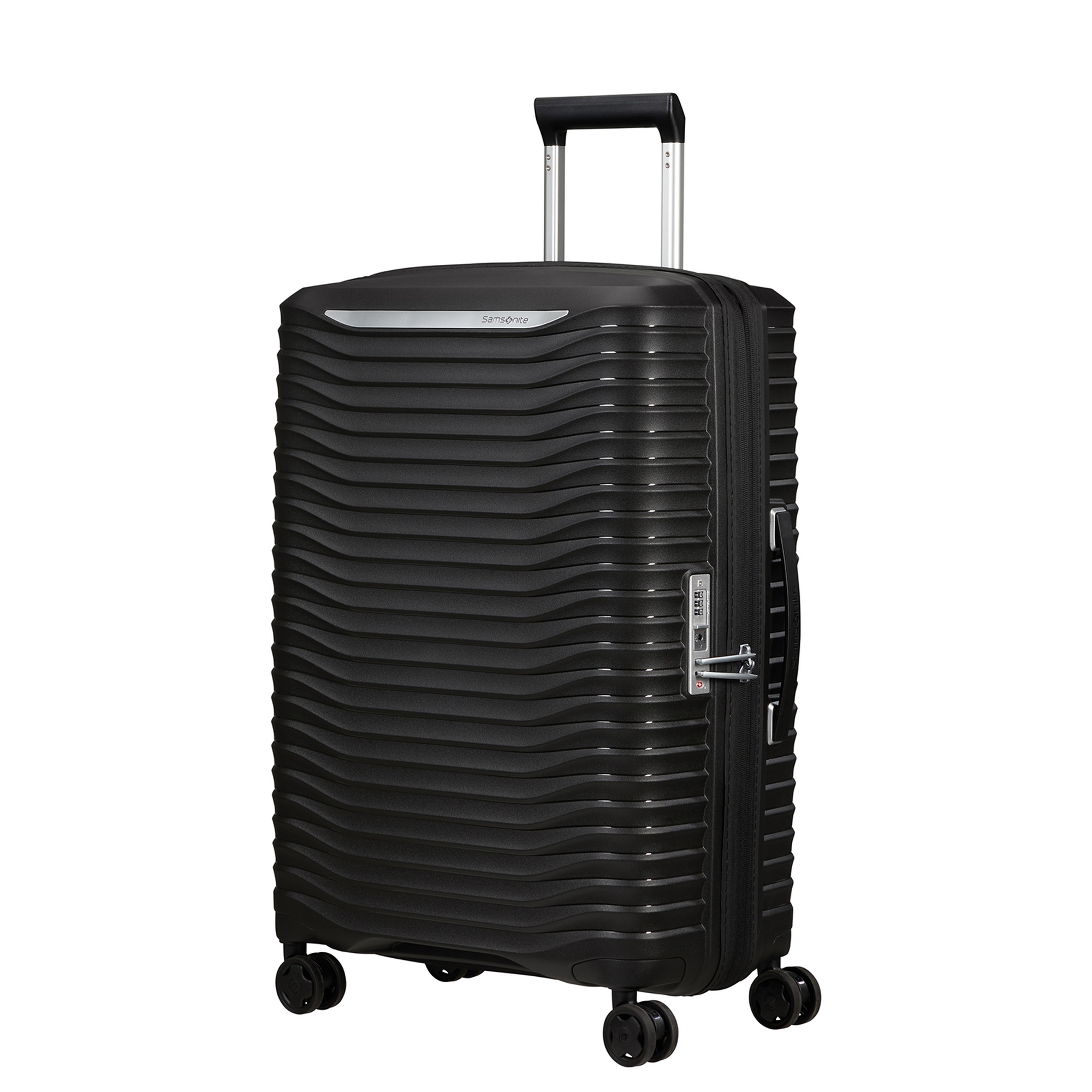 Samsonite Siyah Spinner Upscape Körüklü 4 Tekerlekli 68 cm Orta Boy Valiz