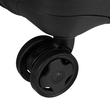  Samsonite Siyah Spinner Upscape Körüklü 4 Tekerlekli 68 cm Orta Boy Valiz