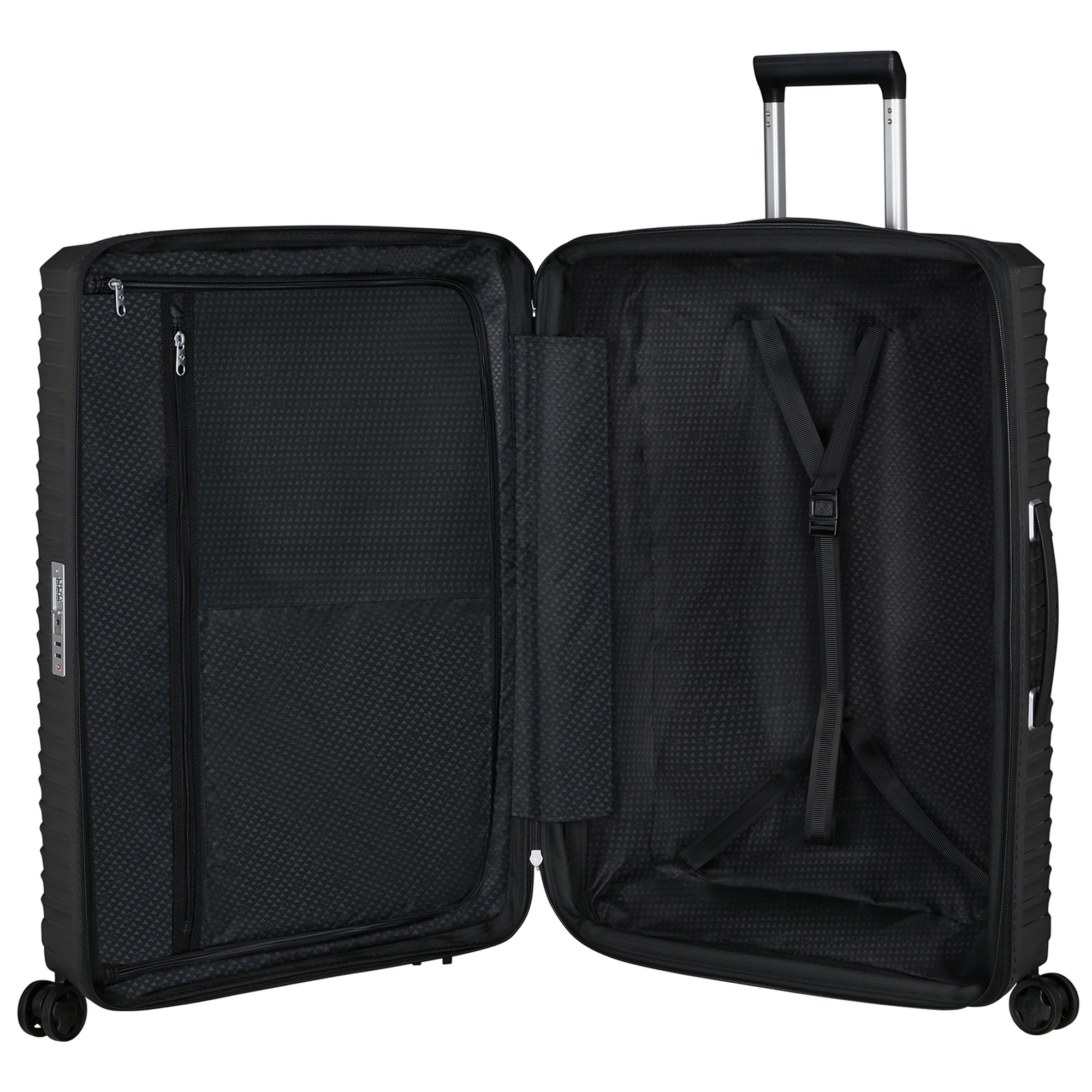 Samsonite Siyah Spinner Upscape Körüklü 4 Tekerlekli Büyük Boy Valiz 75 cm