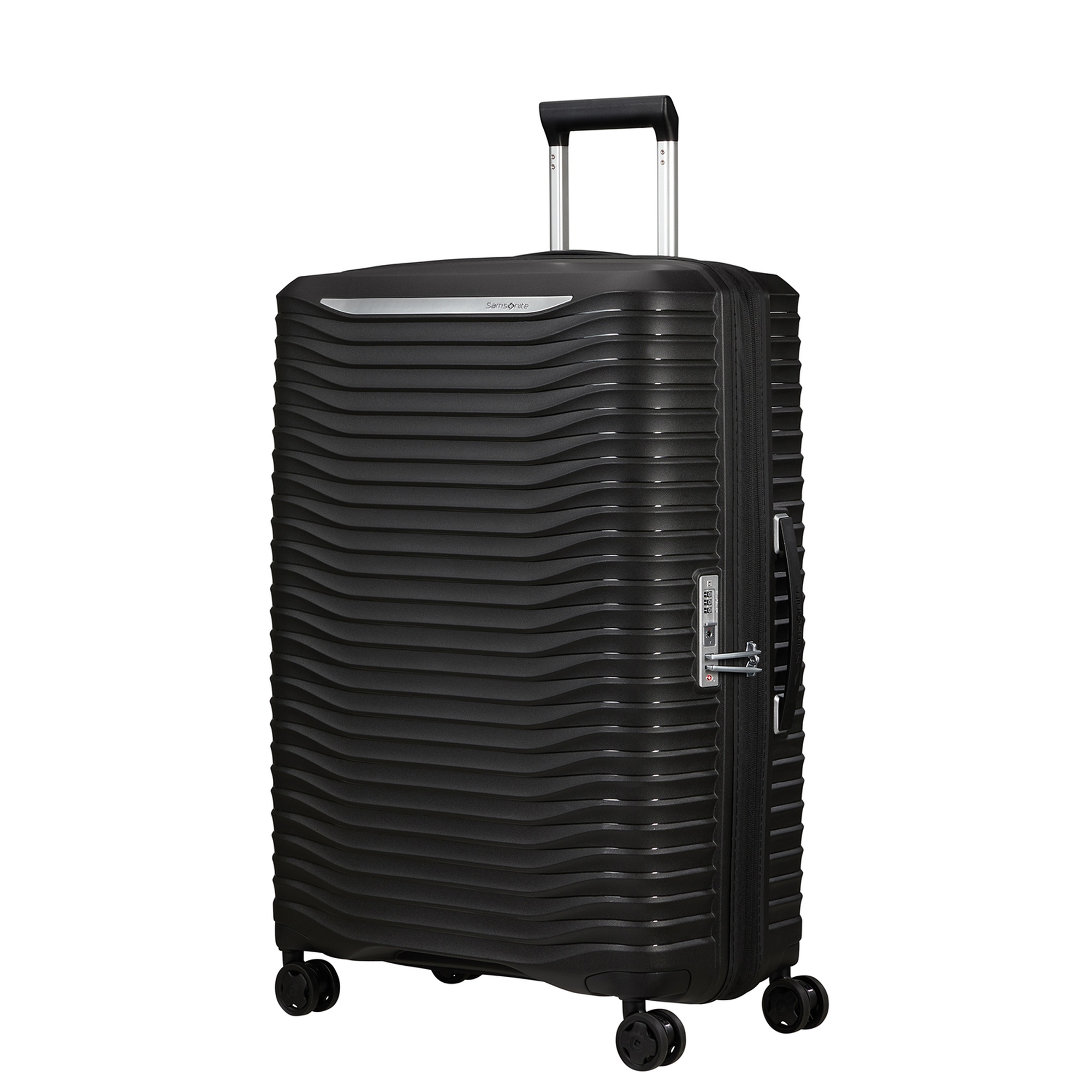 Samsonite Siyah Spinner Upscape Körüklü 4 Tekerlekli Büyük Boy Valiz 75 cm