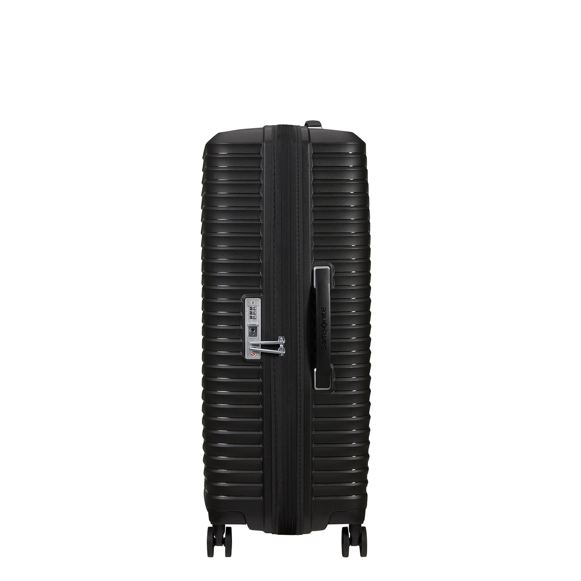 Samsonite Siyah Spinner Upscape Körüklü 4 Tekerlekli Büyük Boy Valiz 75 cm