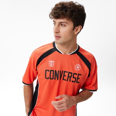  Converse Erkek Baskılı Turuncu Forma