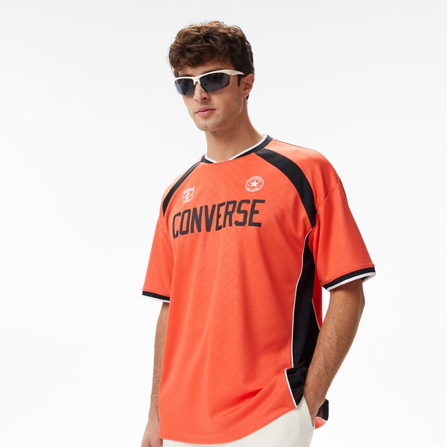  Converse Erkek Baskılı Turuncu Forma