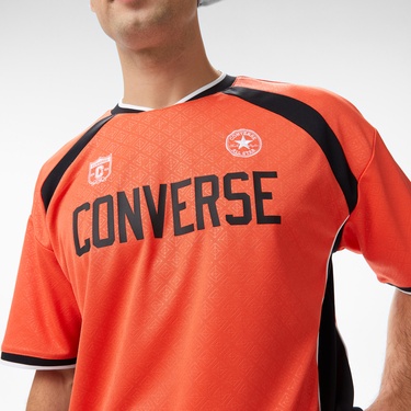  Converse Erkek Baskılı Turuncu Forma