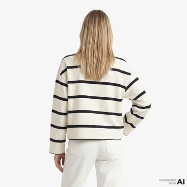  Tommy Hilfiger Script Kadın Beyaz Sweatshirt