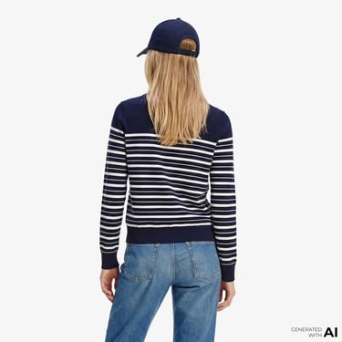  Tommy Hilfiger Jersey Fine Kadın Lacivert Triko