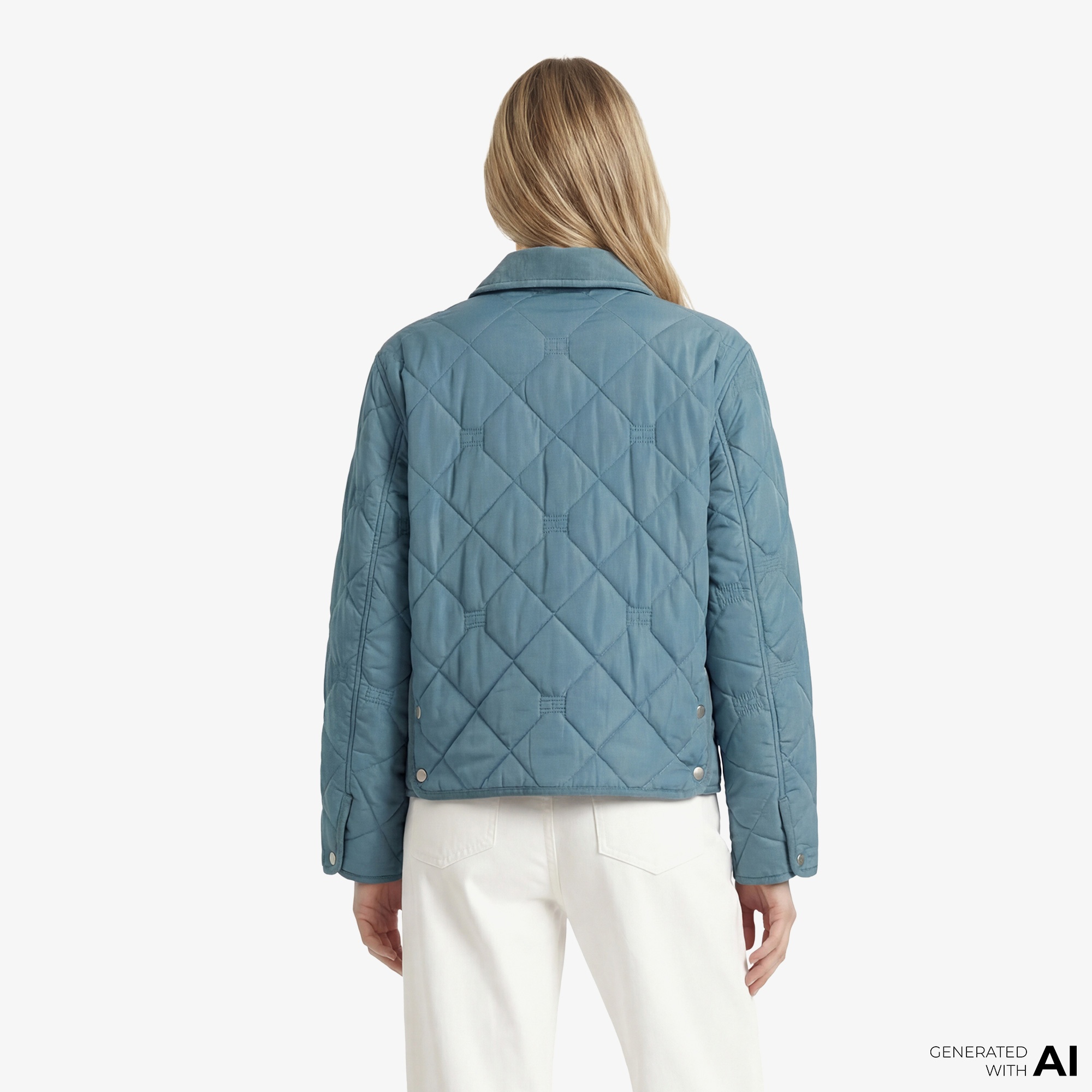 Tommy Hilfiger Padded Quilting Kadın Mavi Ceket