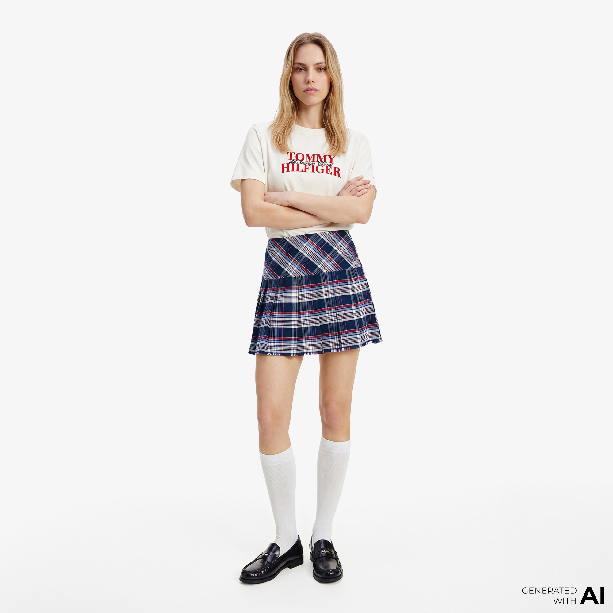 Tommy Hilfiger Classics Kadın Beyaz T-Shirt