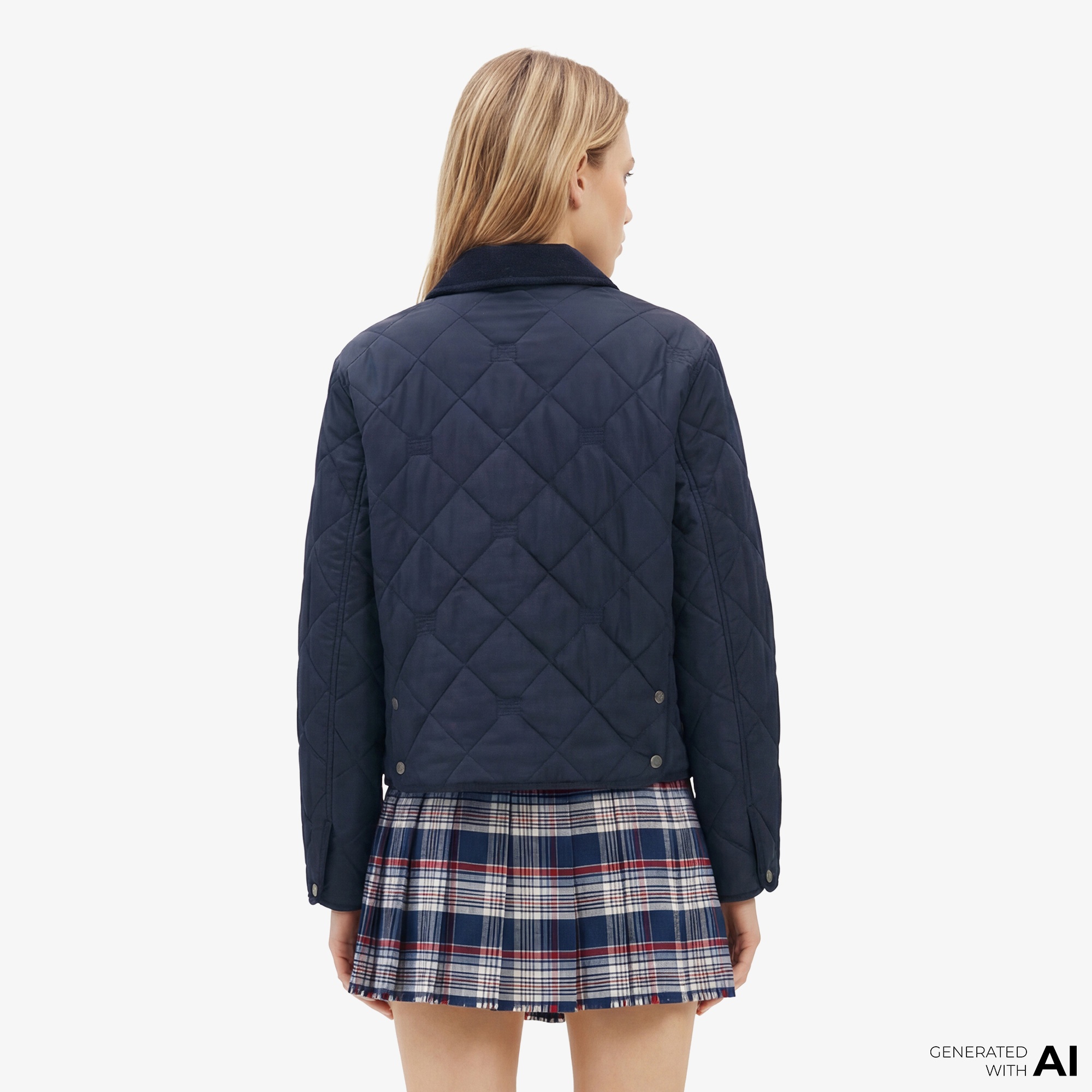 Tommy Hilfiger Padded Quilting Kadın Lacivert Ceket