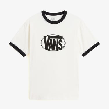  Vans Center Chest Ringer Erkek Beyaz T-Shirt