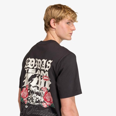  adidas Gfx Roses Erkek Siyah T-Shirt