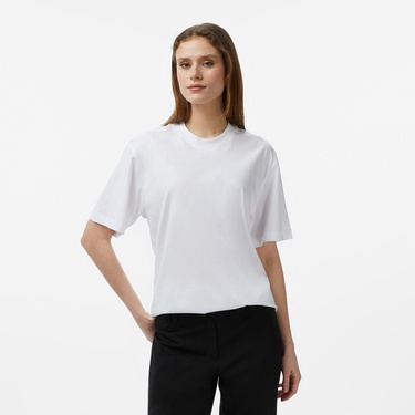  FashFed Basic Unisex Beyaz T-Shirt