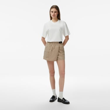  FashFed Basic Unisex Krem Rengi T-Shirt