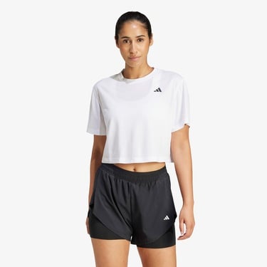  adidas Train Essentials Boxy Workout Kadın Beyaz Crop T-Shirt