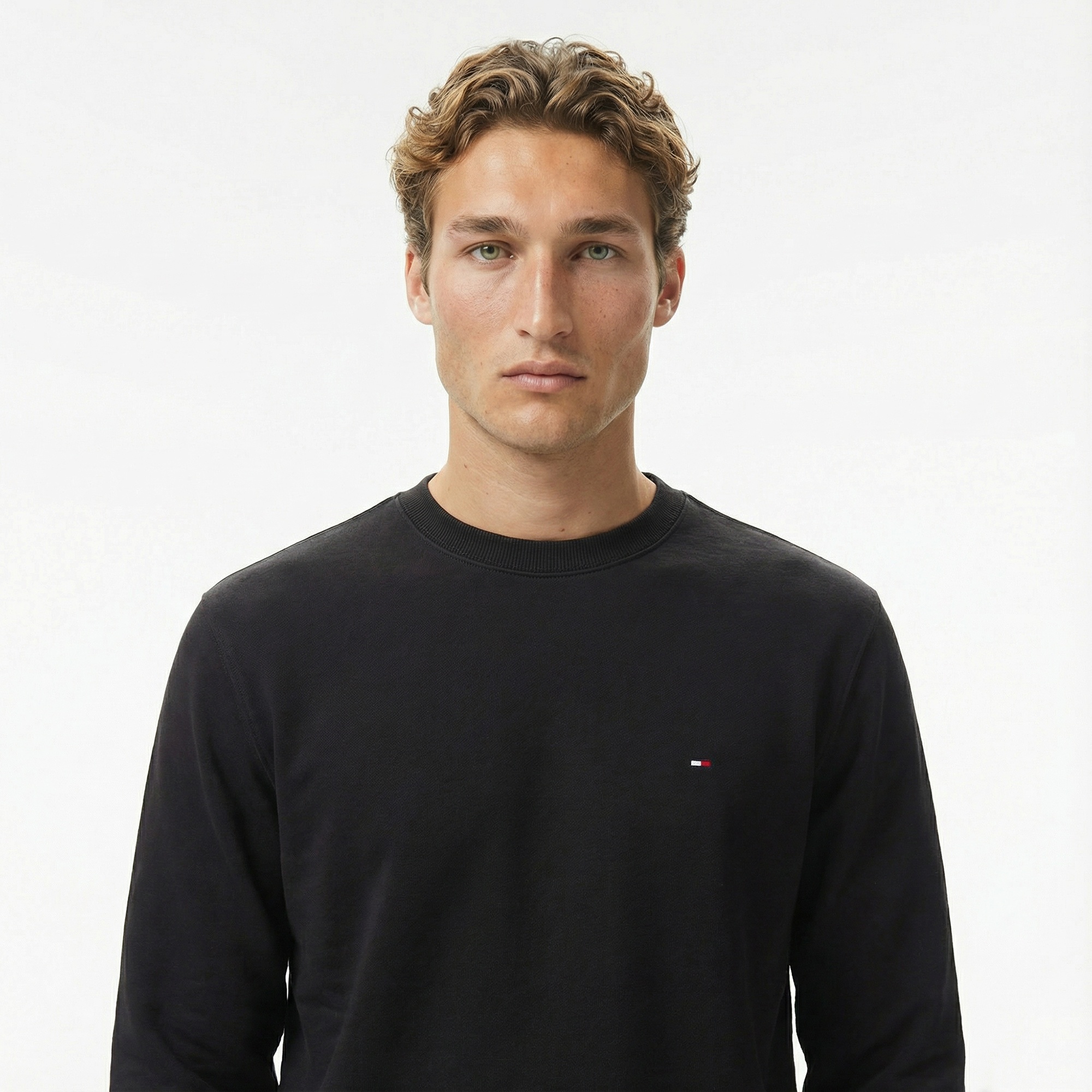 Tommy Hilfiger Core Essentials Erkek Siyah Sweatshirt