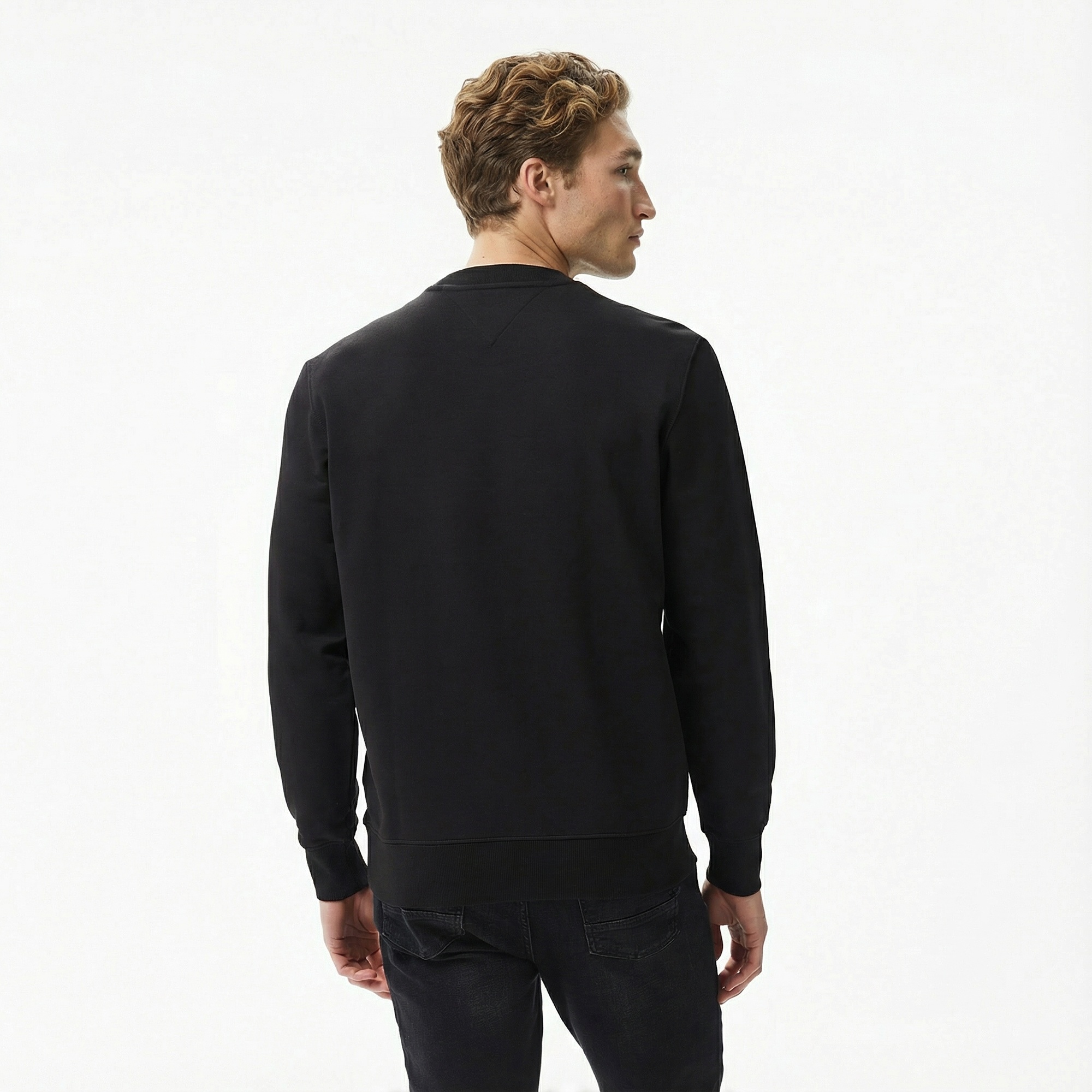 Tommy Hilfiger Core Essentials Erkek Siyah Sweatshirt