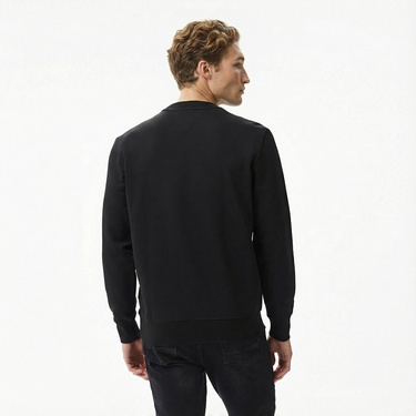  Tommy Hilfiger Core Essentials Erkek Siyah Sweatshirt