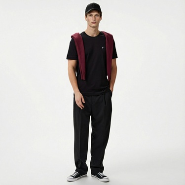  FashFed Unisex Siyah T-Shirt