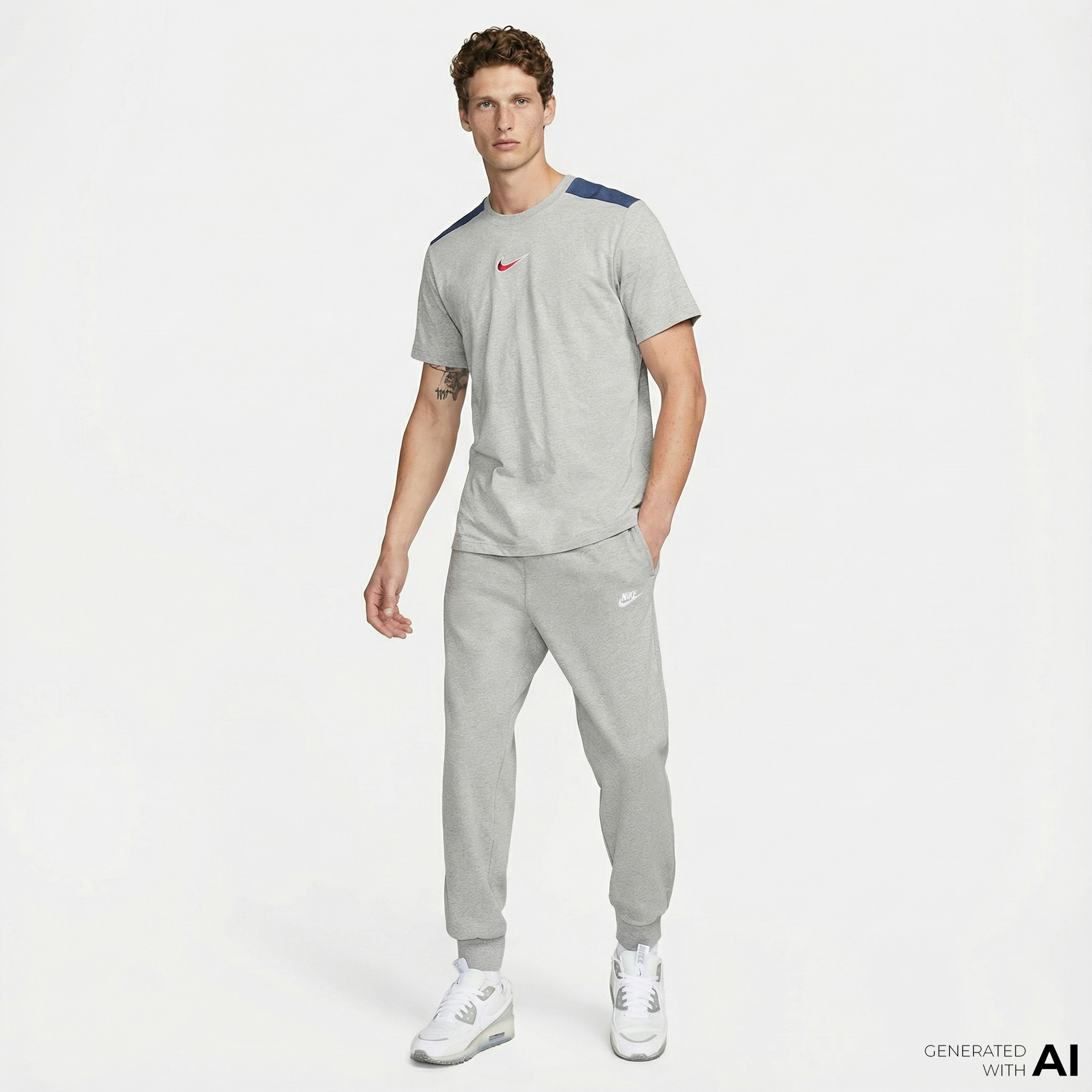  Nike Club Erkek Gri Eşofman Altı